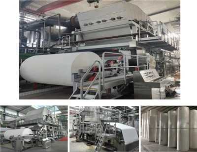 Kompakte Papiermaschine - 600,787,1092 mm Papiermaschinen
